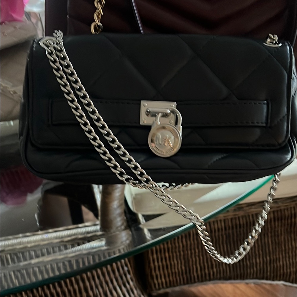 MICHAEL Michael Kors Black Quilted Crossbody Bag